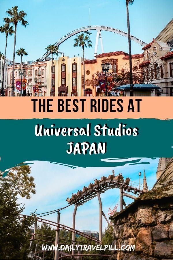Entdecken Sie Universal Studios Japan, das in Japan reitet