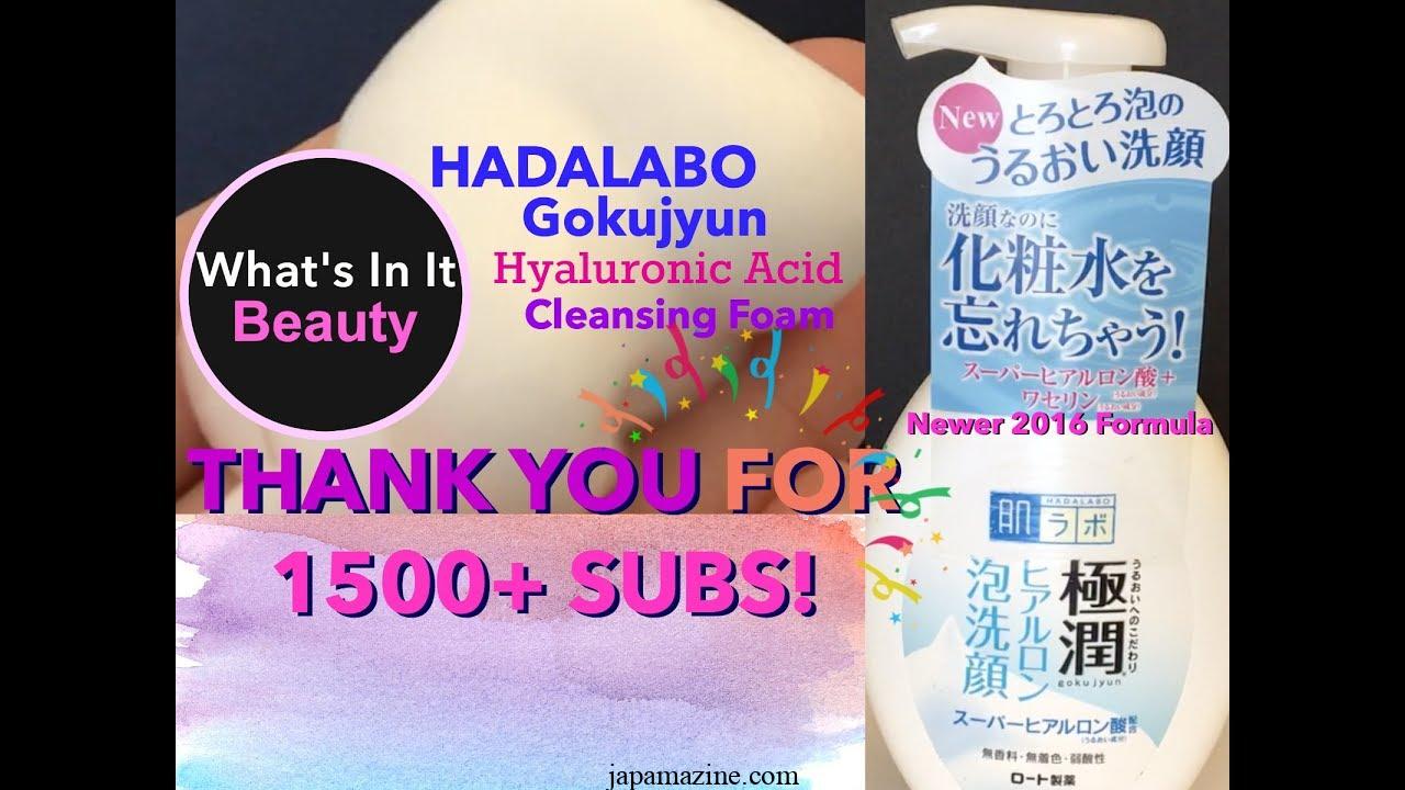 HadaLabo Gokujyun Hyaluron Cleansing Foam – Refill (140ml) – Japanese Skincare